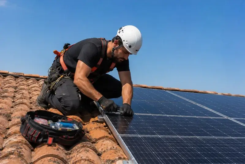 Maintenance et monitoring de panneaux solaires à Montils